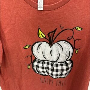 Fall T shirt with pumpkins